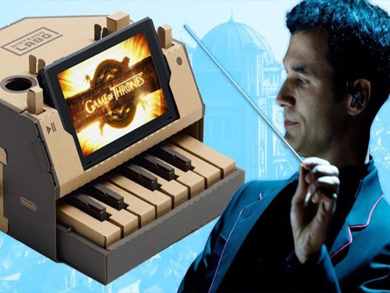 GAME OF THRONES | Abertura da série em um piano do Nintendo Labo?