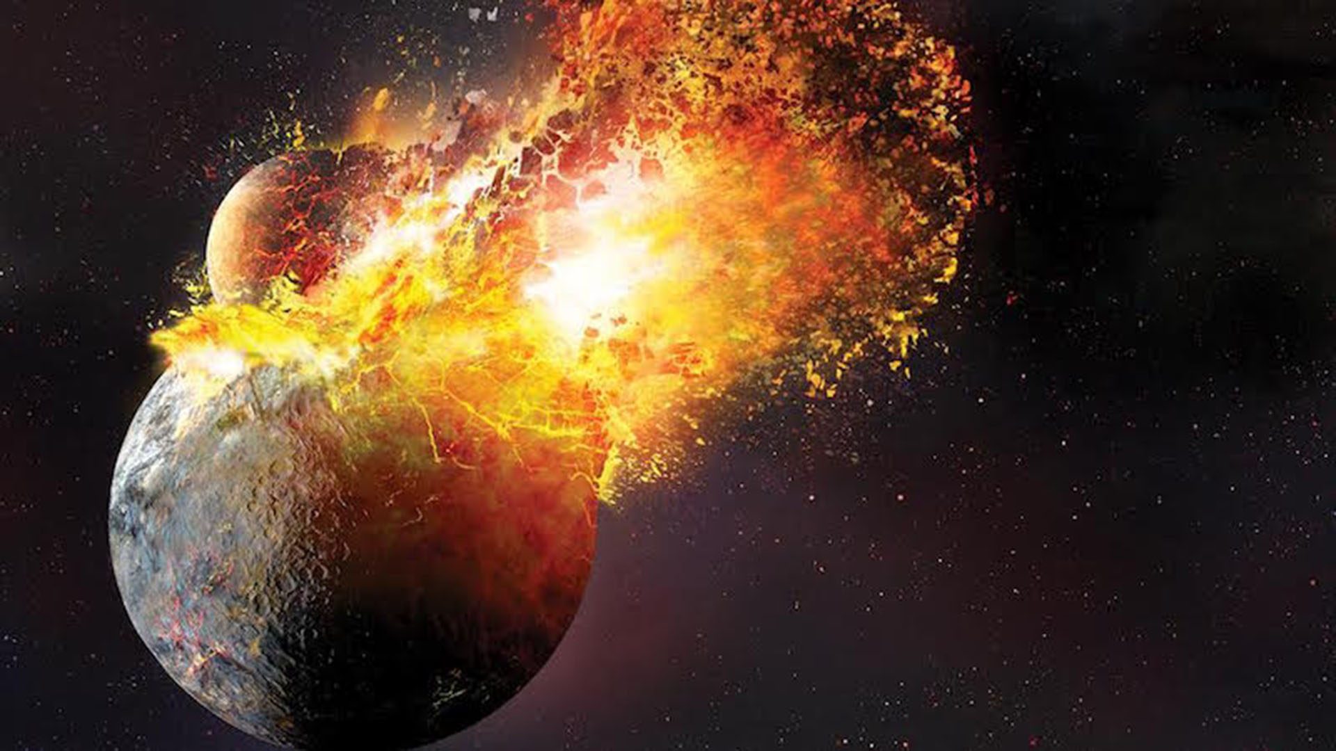 MUNDO | Pesquisa explica colisão que deu origem a Terra e a Lua!